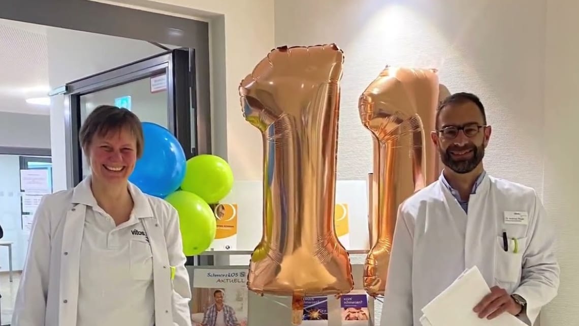 Arbeiten im Schmerzzentrum der Klinik